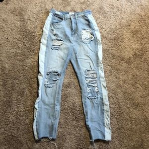 High Rise Ripped Jeans!!